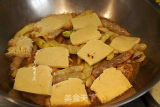 冻豆腐炖豆角的做法步骤:7