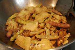 冻豆腐炖豆角的做法步骤:8