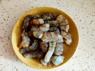 土豆青椒炒虾段的做法步骤：7