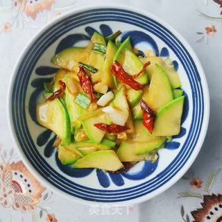 蒜香蚝油西葫芦的做法步骤:7