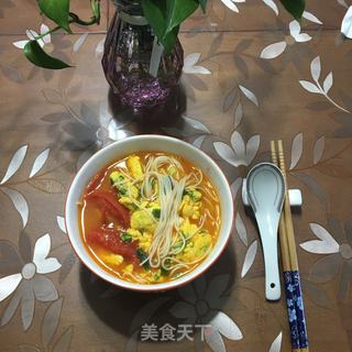 西红柿鸡蛋汤面的做法步骤：9