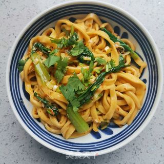 油泼辣子手工面的做法步骤:13