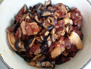 香菇五花肉粽的做法步骤:4