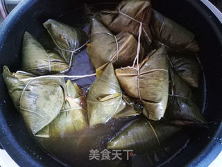 香菇五花肉粽的做法步骤:13