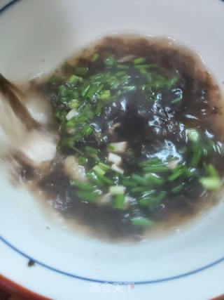 紫菜滑肉汤的做法步骤:7