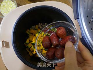 南瓜小米粥的做法步骤:6