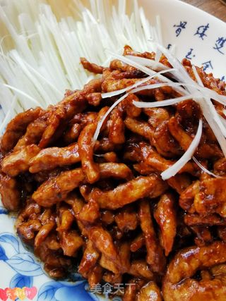 京酱肉丝的做法步骤:15