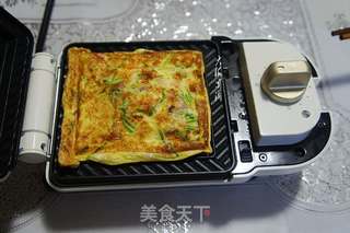 火腿煎蛋的做法步骤:5