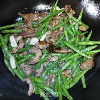 四季豆炒肉丝的做法步骤:11