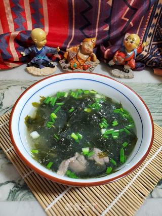 海藻肉片汤的做法步骤:6
