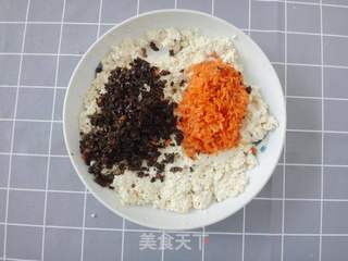 黑木耳豆腐素丸子的做法步骤:2