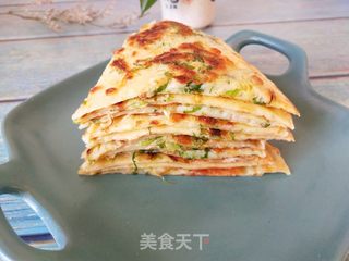 苦苣菜鸡蛋饼的做法步骤：7