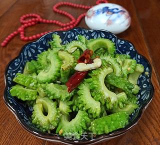 蒜香苦瓜的做法步骤：6