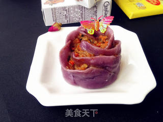 玫瑰花蒸饺的做法步骤:14