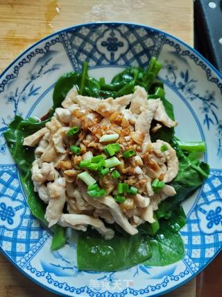 鸡丝拌木耳菜的做法步骤:12