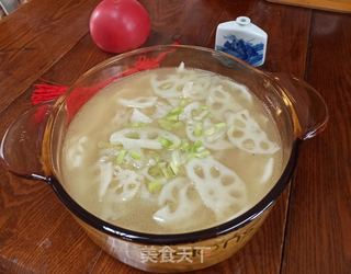花香藕片汤的做法步骤:7