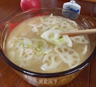 花香藕片汤的做法步骤:8