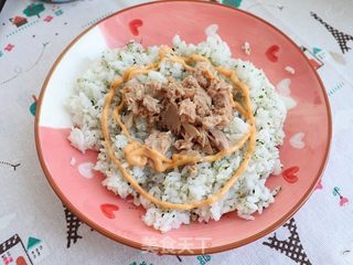 芝士金枪鱼烤饭团的做法步骤:3