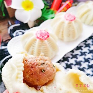福字肉包子的做法步骤：19