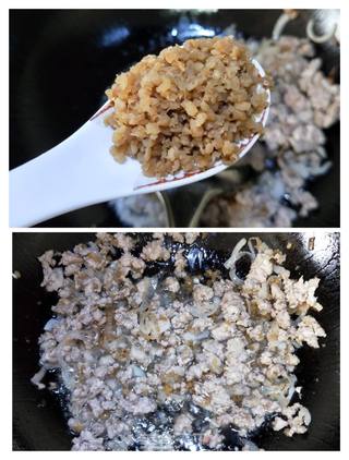 肉末蛋丝豆角拌面的做法步骤:6