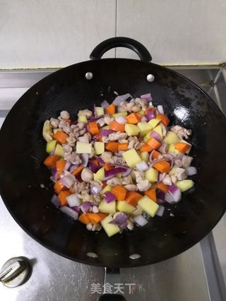 咖喱鸡肉饭的做法步骤:7