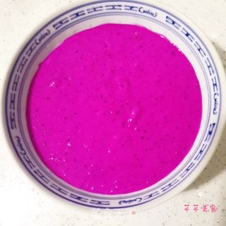火龙果全麦小松饼的做法步骤:4