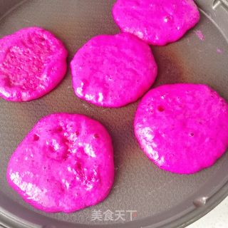 火龙果全麦小松饼的做法步骤:7