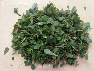 马齿苋发面馍的做法步骤:3