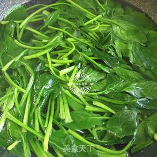 凉拌金针菇菠菜的做法步骤:8