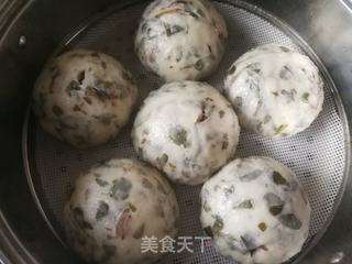 马齿苋发面馍的做法步骤：12