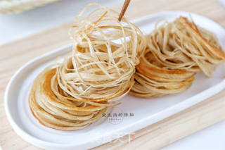 孜然褐麦盘丝饼的做法步骤：12