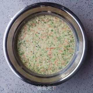 西兰花胡萝卜煎饼的做法步骤:3