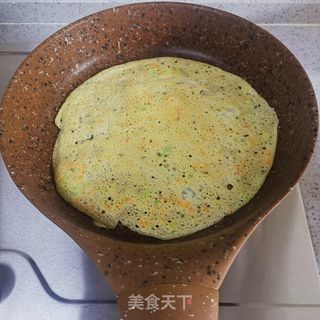西兰花胡萝卜煎饼的做法步骤:5