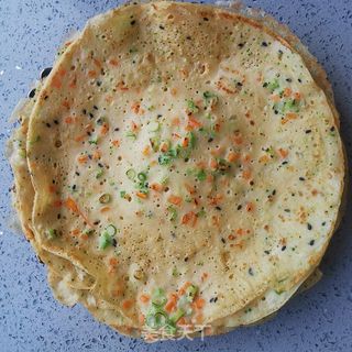 西兰花胡萝卜煎饼的做法步骤:6