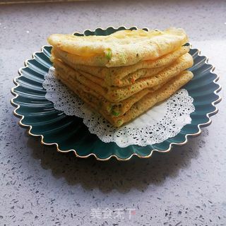 西兰花胡萝卜煎饼的做法步骤:7