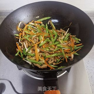 豆角炒面的做法步骤：9