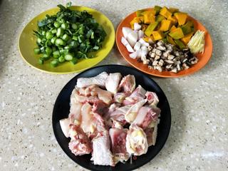 鸡肉香菇南瓜饭的做法步骤:5
