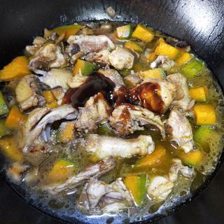 鸡肉香菇南瓜饭的做法步骤:10