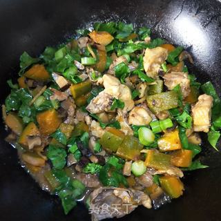 鸡肉香菇南瓜饭的做法步骤:12
