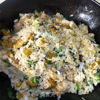 鸡肉香菇南瓜饭的做法步骤:14