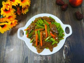 芹菜炒猪肝的做法步骤:14