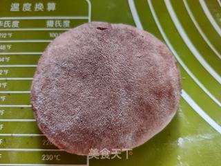 可可花朵馒头的做法步骤:4