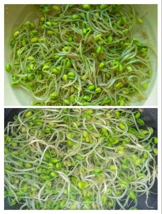 姜丝炒青豆芽的做法步骤:2