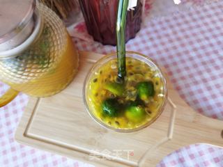 百香果青柠蜂蜜茶的做法步骤:8