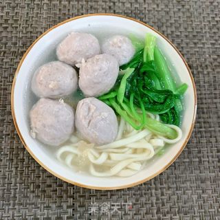肉丸汤面的做法步骤：10
