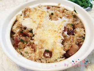 腊味煲仔饭的做法步骤：12