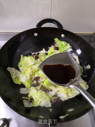 炝炒包菜的做法步骤:7