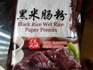 黑米肠粉的做法步骤：1