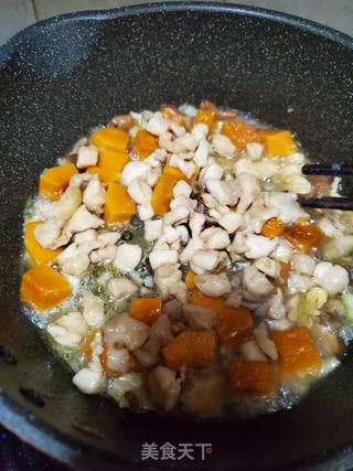 鸡胸肉南瓜焗饭的做法步骤:7