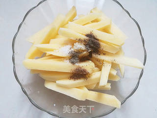 自制薯条又香又馋人,超级好吃,一双儿女吃嗨了的做法步骤:3
